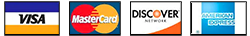 We accept VISA, MasterCard, Discover and American Express We accept VISA, MasterCard, Discover and American Express